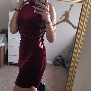 Wine Red dress